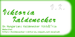 viktoria kaldenecker business card